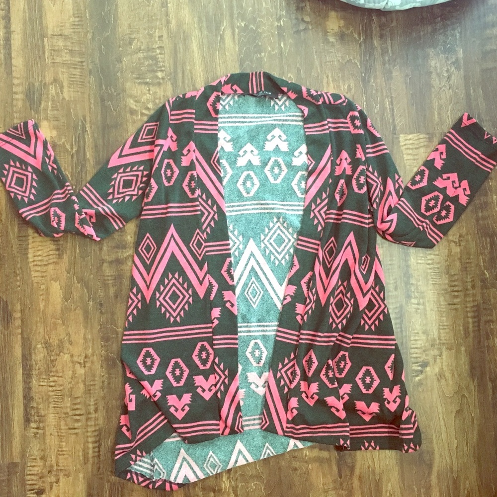 Tribal print cardigan